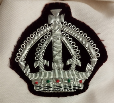 (image for) St. Thomas of Acon - Grand Preceptor - Crown Mantle Badge - Embroidered